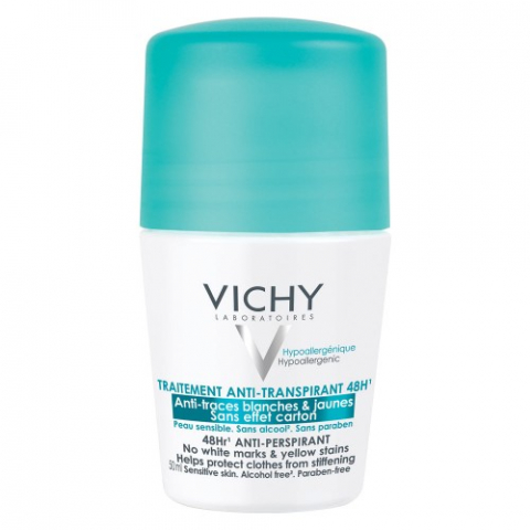 Produse pentru ingrijire si frumusete - Vichy Deo roll-on antiperspirant anti-urme 50ml Zephyr Labs