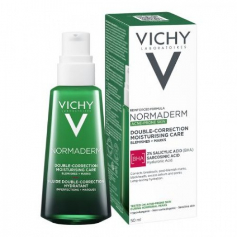 Produse pentru ingrijire si frumusete - Vichy Normaderm crema hidratanta dublu-corectoare pentru ten cu tendinta acneica, 50ml Zephyr Labs