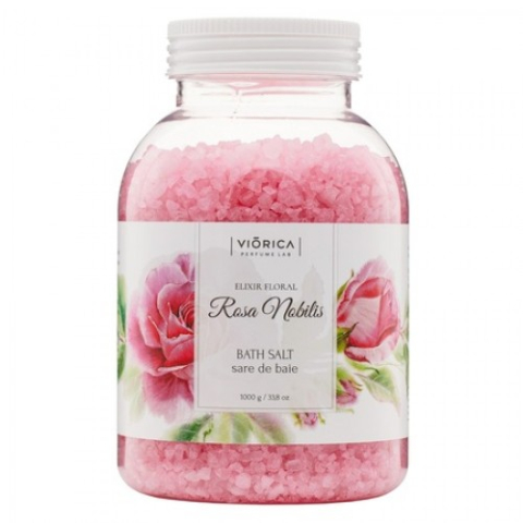 Produse pentru ingrijire si frumusete - Viorica sare baie elixir floral rosa nobilis x 1000g Zephyr Labs
