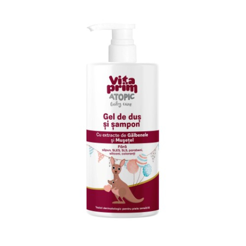 Cosmetice copii - Vitaprim atopic gel dus x 500ml Zephyr Labs