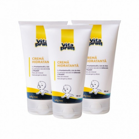 Mama si copil - Vitaprim Baby Care Cremă hidratantă 150 ml (pachet 3 buc) Zephyr Labs