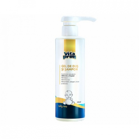 Mama si copil - Vitaprim Baby Care Gel de duş şi şampon 250ml Zephyr Labs