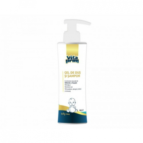 Mama si copil - Vitaprim Baby Care Gel de duş şi şampon 500ml Zephyr Labs