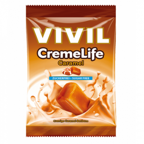 Alimentatie sanatoasa - Vivil bomboane Creme Life classic caramel fara zahar, 60g Zephyr Labs
