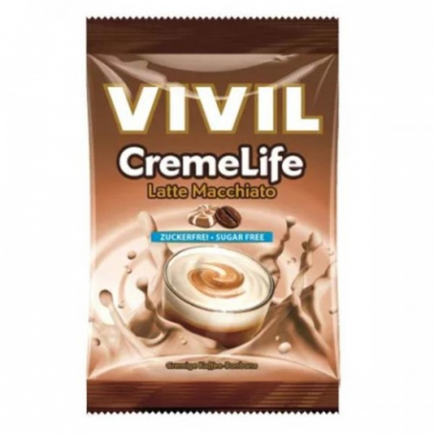 Alimentatie sanatoasa - Vivil bomboane Creme Life classic latte macchiato fara zahar, 60g Zephyr Labs