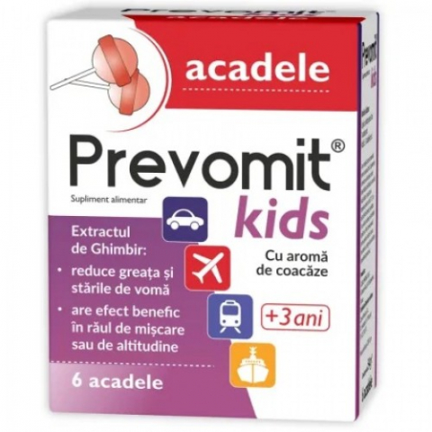Mama si copil - Zdrovit Prevomit kids cu aroma de coacaze, 6 acadele Zephyr Labs
