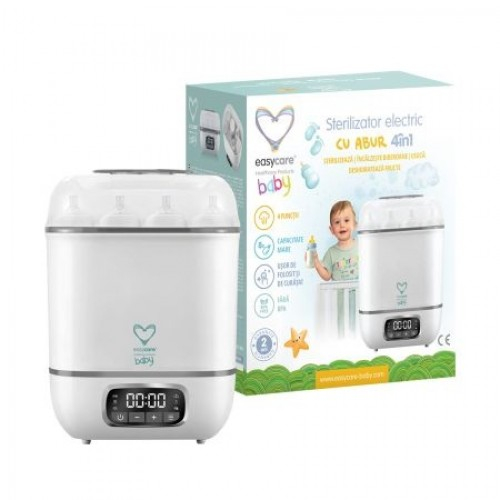 Easycare baby sterilizator electric 4 in 1 cu abur, 8 biberoane, cu uscator (TB1713E) Zephyr Labs
