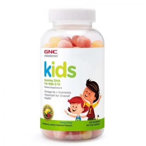 GNC Milestones Kids gummy DHA copii 2-12 ani x 120 jeleuri (571108) Zephyr Labs
