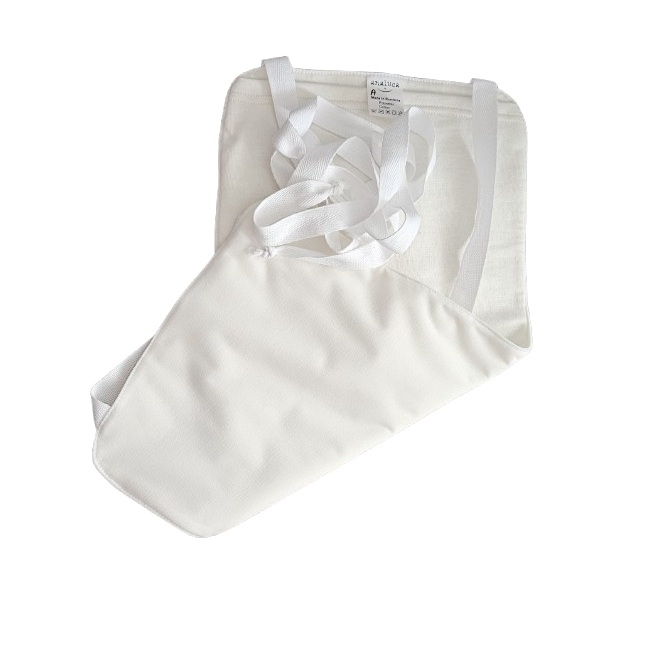 Compresa impermeabila pentru impachetari cu ulei de ricin in 3 straturi cu buzunar - abdomen [1]