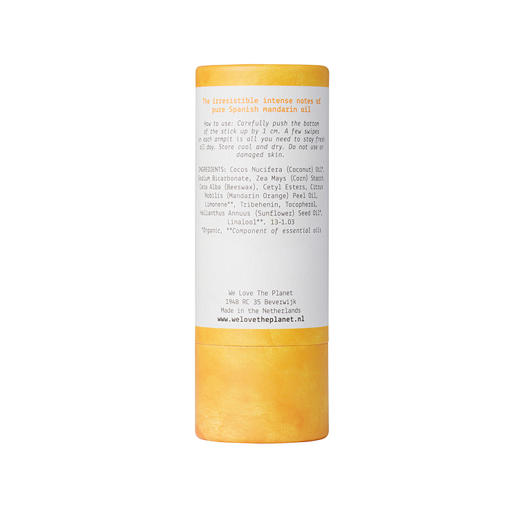 Deodorant 100% natural We Love The Planet Original Orange, stick, 40 g, cu aroma de portocala [2]