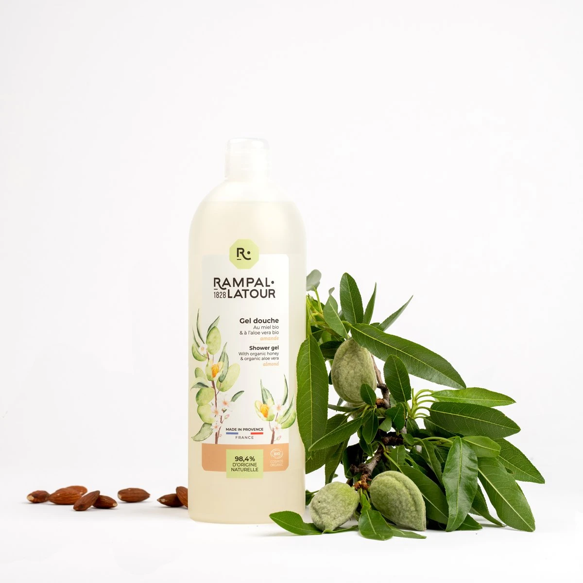 Gel de duş migdale miere (hipoalergen) | refill [2]