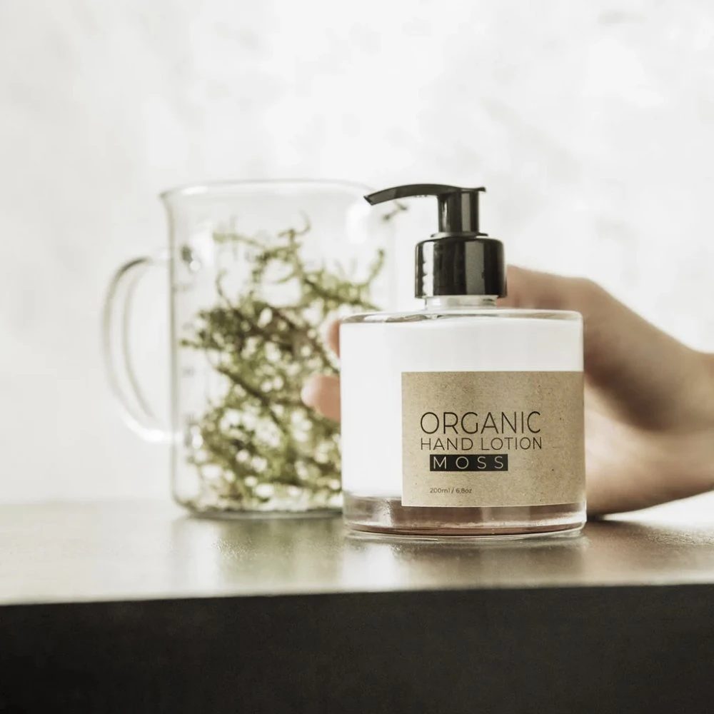 Loțiune de mâini organică MOSS (dispenser sticlă) [2]