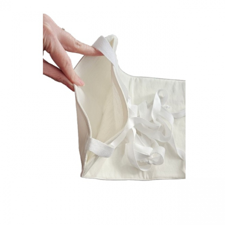 Compresa impermeabila pentru impachetari cu ulei de ricin in 3 straturi cu buzunar - abdomen [2]