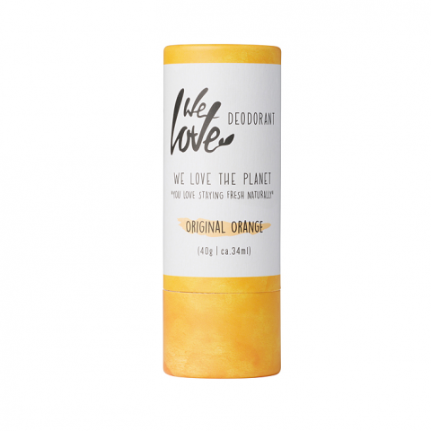 Deodorant 100% natural We Love The Planet Original Orange, stick, 40 g, cu aroma de portocala [0]