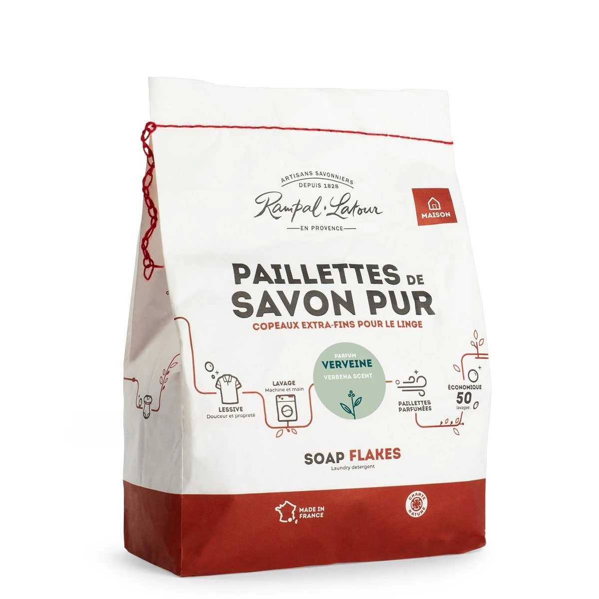 Casă - Fulgi de săpun pur pentru spălarea rufelor parfum natural de verbină