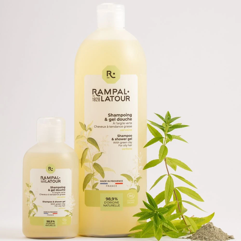 Gel de duş și şampon argilă verbină | refill [1]