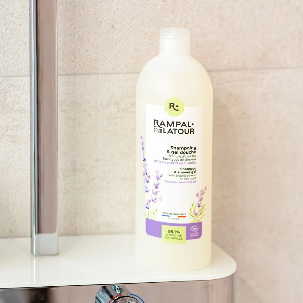 Gel de duş și şampon măsline lavandă | refill [1]