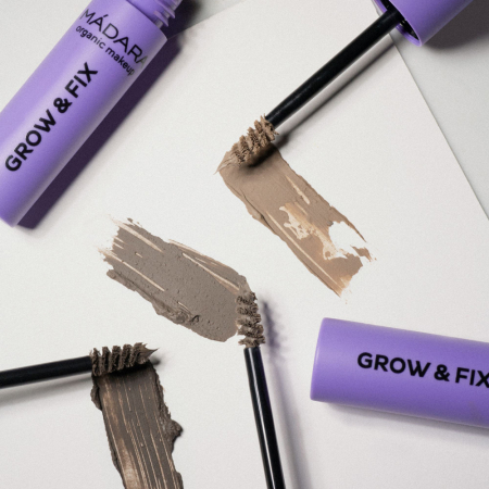 GROW & FIX Gel pentru sprâncene 4 ASH BROWN 4g [4]