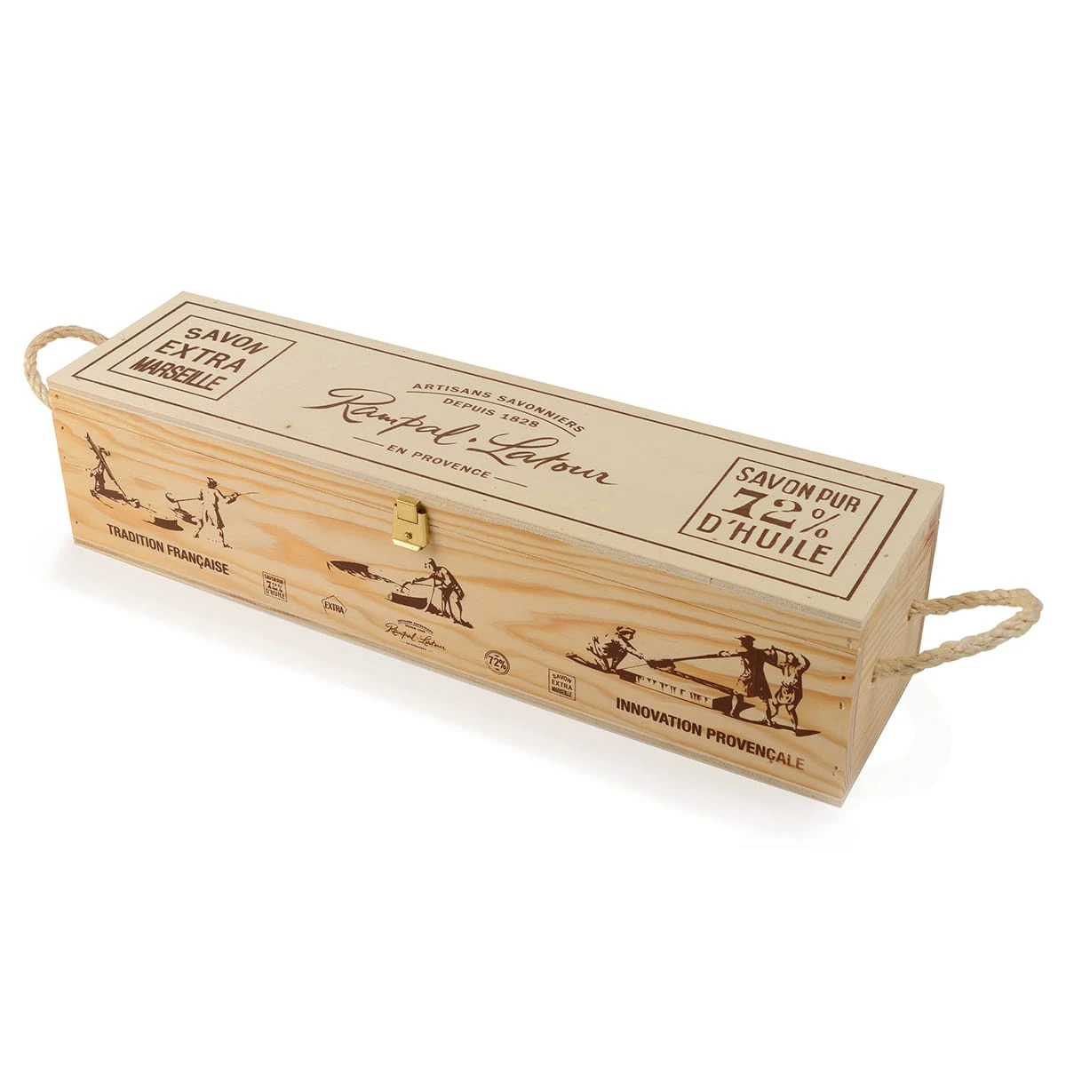 Săpun de Marsilia organic în cutie din lemn cadou [1]