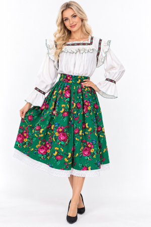 Seturi - Costum Maramures din pânză cu fustă verde