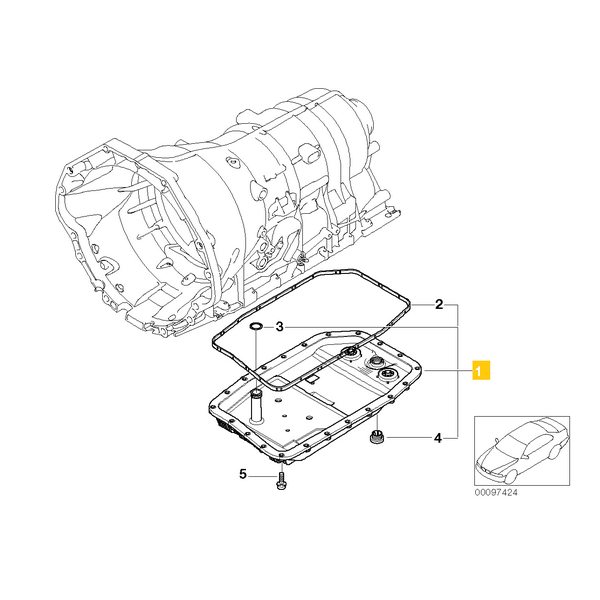 Kit baie ulei cu filtru cutie automata OE BMW 6HP26Z, 6HP32Z [2]