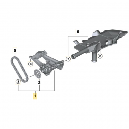 Pompa ulei originala Bmw E60 E90 E65 E70 E71 E83 M57N2 11 41 7 805 815 [2]