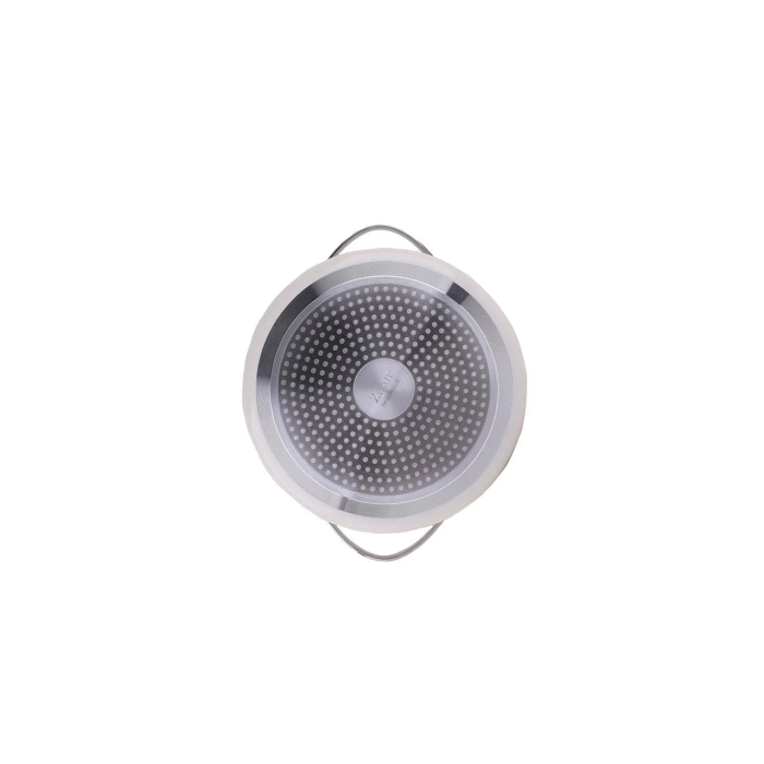 Oala cu capac ZILAN, interior din ceramica, diametru 20cm, capacitate 2l, crem   ZLN 0866 [4]