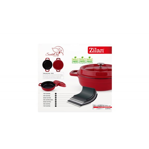 Oala din fier turnat prin presiune, capacitate 2.1L, diametru 24cm, inaltime 7cm ZILAN   ZLN 0958 [5]