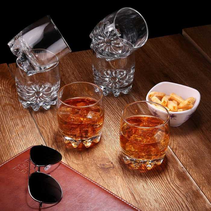 Set 6 pahare whisky 315 ml din sticla ,   pahare apa   bauturi [2]
