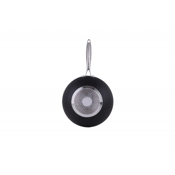 Tigaie aluminiu Zilan ZLN-3284, Interior granit, Compatibil inductie, Diametru 22 cm, Maner soft touch [3]