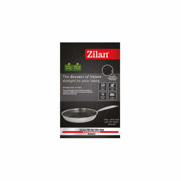 Tigaie inalta cu capac ZILAN, din inox, antiaderent, diametru 26cm   ZLN 9679 [3]