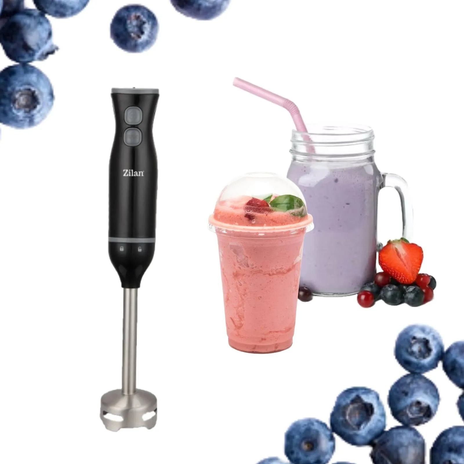Blender Vertical Zilan ZLN-5237 250W cu Pahar 700ml [3]