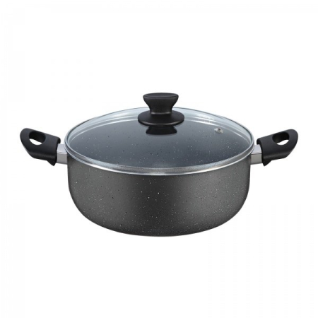 Cratite - Cratita aluminiu 24 cm, 3L cu capac ZILAN ZLN-1983