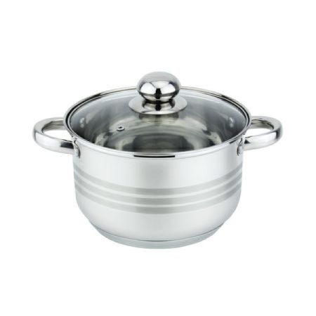 Oale - Oala cu capac Floria ZLN-4069, Inox, 24 x 15 cm, 5.5 L