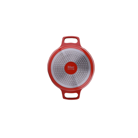 Oala cu capac ZILAN, din ceramica, diametru 24cm, capacitate 3.5l, rosu   ZLN 0897 [3]