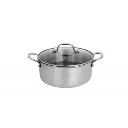 Oale - Oala cu capac ZILAN, din inox, antiaderent, diametru 24cm   ZLN 9648