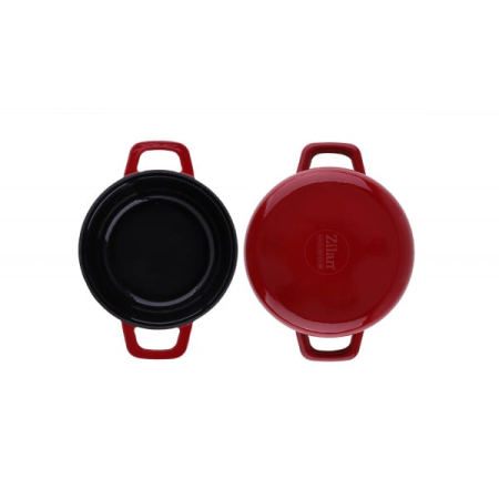 Oala din fier turnat prin presiune, capacitate 2.1L, diametru 24cm, inaltime 7cm ZILAN   ZLN 0958 [1]