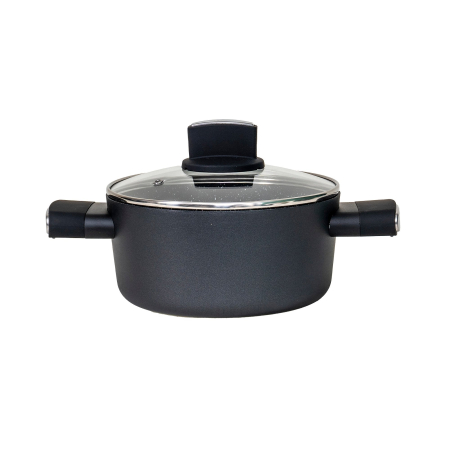 Set oale, 9 piese din aluminiu, compus din 4 oale cu manere ,1 tigaie, 4 capace sticla termorezistente   ZLN 0942 [4]