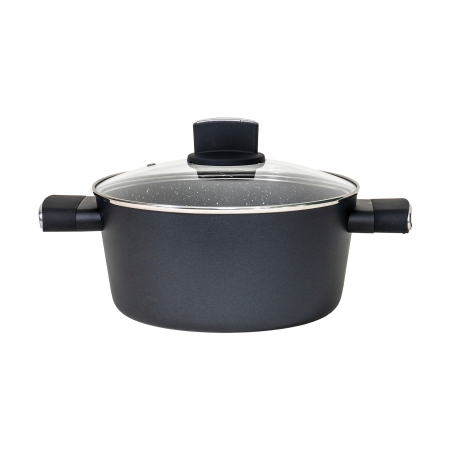 Set oale, 9 piese din aluminiu, compus din 4 oale cu manere ,1 tigaie, 4 capace sticla termorezistente   ZLN 0942 [3]