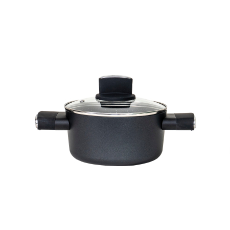 Set oale, 9 piese din aluminiu, compus din 4 oale cu manere ,1 tigaie, 4 capace sticla termorezistente   ZLN 0942 [5]