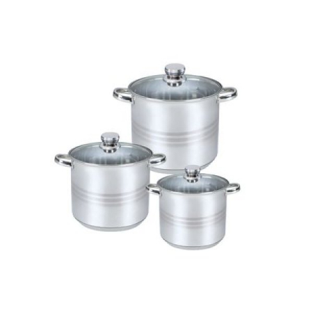 Seturi de oale - Set oale Floria ZLN-4045, 6 piese, pentru toate sursele de caldura, Inox