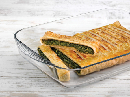Tava dreptunghiulara din sticla termorezistenta 3.85L ,   Vas pentru cuptor 400x250 mm [1]