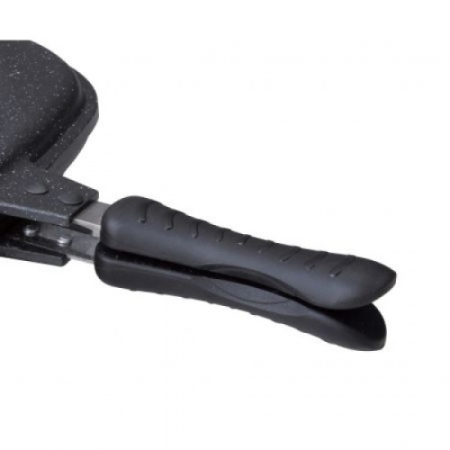 Tigaie dubla ZILAN ZLN-9522,culoare negru Diametru 30 cm, garnitura silicon rezerva, [3]