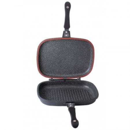 Tigai - Tigaie dubla ZILAN ZLN-9522,culoare negru Diametru 30 cm, garnitura silicon rezerva,