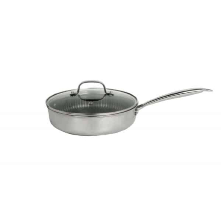 Tigai - Tigaie inalta cu capac ZILAN, din inox, antiaderent, diametru 26cm   ZLN 9679