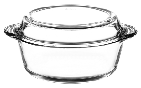 Vas yena BORCAM cu capac 2.1L ,   Vas din sticla termorezistenta pentru cuptor [3]