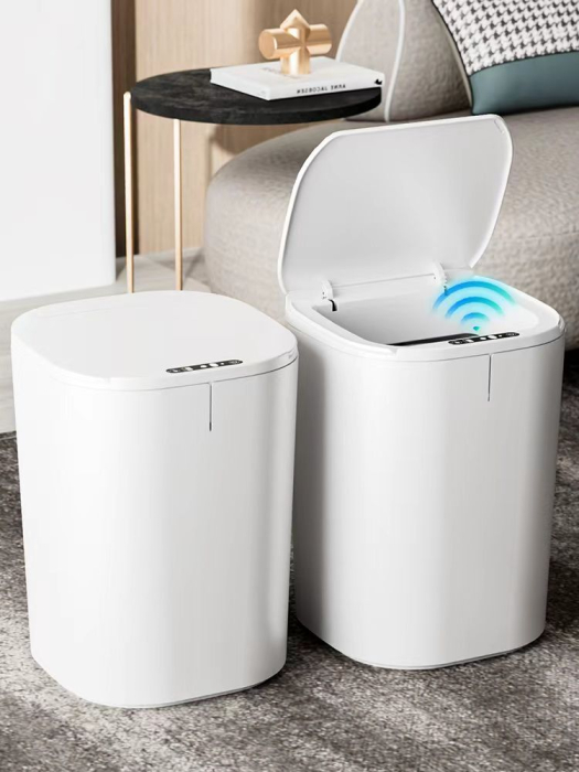 Cos de Gunoi Inteligent Zibba Life™, 20L, cu Senzor de Deschidere Automata, Design Moder, Fara Contact [8]