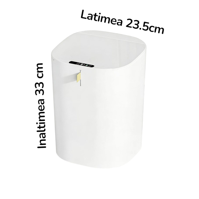 Cos de Gunoi Inteligent Zibba Life™, 20L, cu Senzor de Deschidere Automata, Design Moder, Fara Contact [2]
