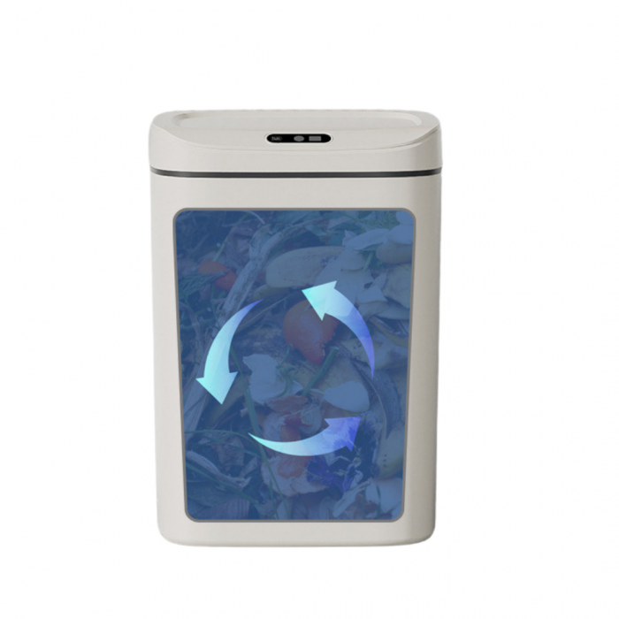Cos de Gunoi Inteligent Zibba Life™, 20L, cu Senzor de Deschidere Automata, Design Moder, Fara Contact [10]