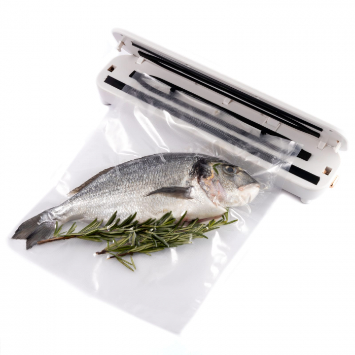 Aparat de Vidat Alimente 120W ZIBBA Life™, Compact, 10 Pungi Incluse, Dimensiuni 33x7.5x6 cm – Sigilare Rapida si Eficienta [3]